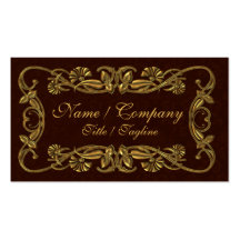 Red and Gold Elegance Business Cards