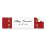 Red and Gold Floral Scroll