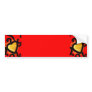 Red and Gold Heart Pattern (5) Bumper Stickers