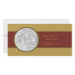 Red and Gold Sophisticated Holiday Photo Cards photo cards