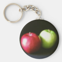 Red and Green Apples 1 Key Chain