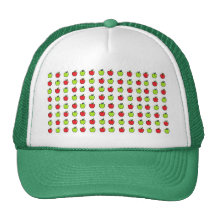 Red and Green Apples Mesh Hats