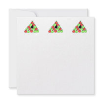 Red and Green Apples. Pool Balls, Triangle. Personalised Invite