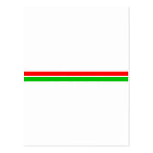 Red and Green Christmas Stripes Post Cards