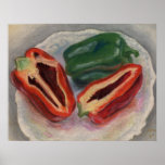 Red and Green Peppers posters