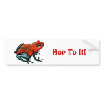 Red and Green Poison Dart Frog bumper stickers