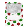 Red and Green Polka Dot Photo Template Postcard