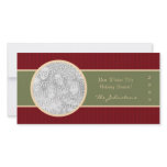 Red and Green Sophisticated Holiday Photo Cards photo cards