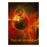 Red and Orange Circles Invite