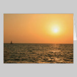 Red and orange sunset over the Sea cards
