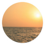 Red and orange sunset over the Sea stickers