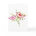 Red and Pink Birds cards