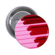 Red and Pink Piano or Organ Keyboard