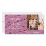 Red and Pink Valentine's Photo Card photo cards