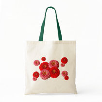 Red and Pink Zinnia bag