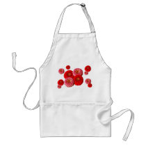 Red and Pink Zinnias apron
