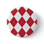 Red and White Argyle Pattern buttons