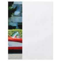 Red and White Corvette Convertible Flyer Design