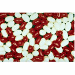 Red and white jelly beans photo sculptures