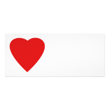 Red and White Love Heart Design. Invitation