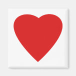 Red and White Love Heart Design. Magnets