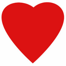 Red and White Love Heart Design. Photo Cut Outs