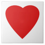 Red and White Love Heart Design. Tiles