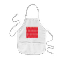 Red and White Polka Dot Pattern. Spotty. Aprons