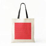 Red and White Polka Dot Pattern. Spotty. Tote Bag