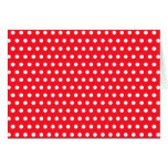 Red and White Polka Dot Pattern. Spotty. Custom cards