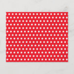 Red and White Polka Dot Pattern. Spotty. Custom Flyer