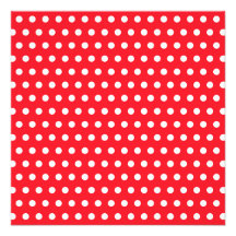 Red and White Polka Dot Pattern. Spotty. Personalized Invitation