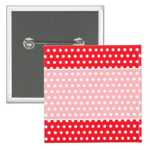 Red and White Polka Dot Pattern. Spotty. Pin
