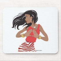 Red and white sisterhood sorority mouse mats