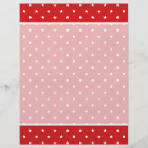 Red and white stars pattern. flyer design