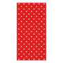 Red and white stars pattern. photo greeting card