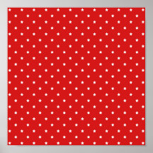 Red and white stars pattern. print