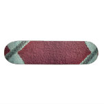 Red And White Texture (Wall) Custom Skateboard