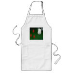Red and White Tulips Impressionist Apron