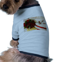Red and White Wedding Cake Dog Tshirt