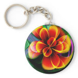 Red and Yellow Flower Keychain