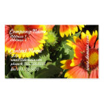 Red and Yellow Flowers Business Card