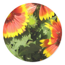 Red and Yellow Flowers Stickers