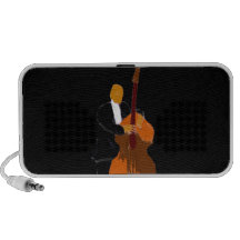 Red and yellow maracas graphic design travelling speakers