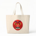red angry smiley bags