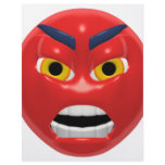 red angry smiley custom flyer