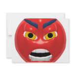 red angry smiley invitations