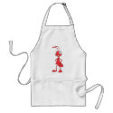 Red Ant Standing Arms on Waist Cartoon Shirt aprons