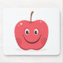 Red apple cartoon mousepad