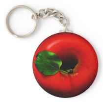 Red Apple Design Key Chains